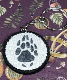 2 Sided Keychain Back